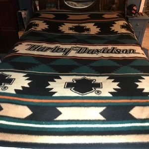 Harley Davidson southwestern blanket